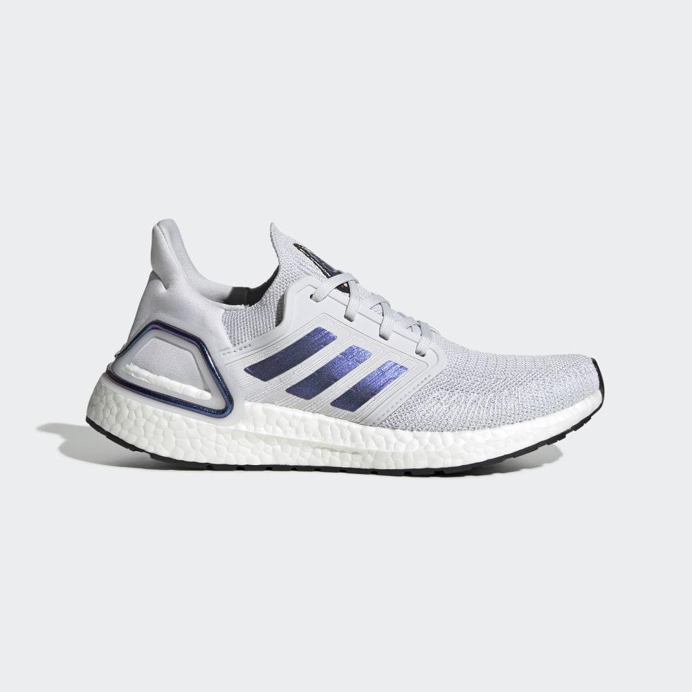 Adidasi Alergare Adidas Ultraboost 20 Dama Romania - Gri/Albastri Violet/Negrii EG0715
